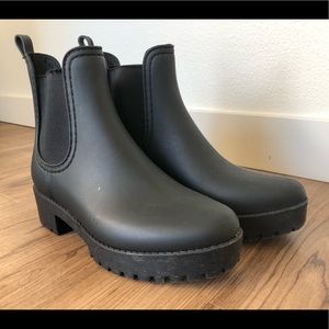 Jeffrey Campbell platform rain boots